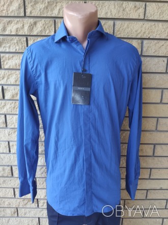 Рубашка мужская коттоновая стрейчевая брендовая высокого качества ZARA, Турция, . . фото 1