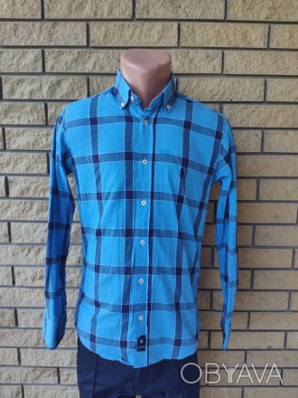 Рубашка мужская коттоновая брендовая высокого качества реплика U.S. POLO, Турция. . фото 1
