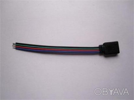 КОННЕКТОР RGB 4 pin мама Характеристики: Длина провода: 12см Количество жил: 4 Ц. . фото 1