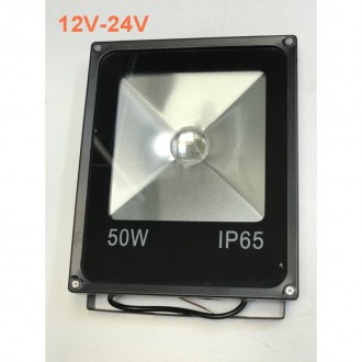 Светодиодный линзованый прожектор SL-50Lens 50W 12-24V 6400К IP65 Код.59504. Михайловка. фото 1