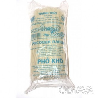 Вьетнамская рисовая лапша плоская из рисовой муки высшего сорта. Она прозрачная,. . фото 1