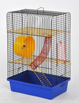 Клетка для хомяка "Хомяк 4"(330х230х480) мм. Ровно. фото 1 Клетка для хомяка "Хомяк 4"(330х230х480) мм. Ровно. фото 1