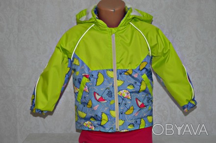 Модная курточка для мальчика с ярким принтом, утеплена флисом защитит вашего реб. . фото 1