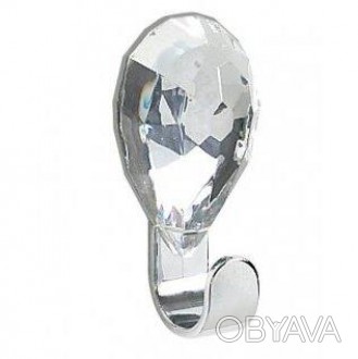 Декор-гачок JEWEL acryl/chrom діамант_10.10672
Стильный крючок для ванной комнат. . фото 1