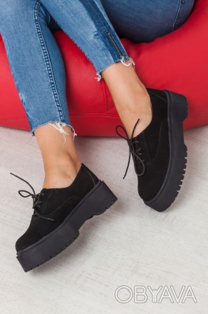 Туфли черные замшевые на толстой подошве DOKTOR BLACK SUEDE. . фото 1 Черные замшевые туфли на толстой подошве
Туфли с открытой шнуровкой на мега удоб. . фото 1
