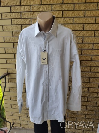 Рубашка мужская больших размеров стрейчевая коттоновая брендовая высокого качест. . фото 1