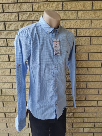 Рубашка мужская коттоновая брендовая высокого качества GOOA CLUB, Турция, 100% к. . фото 4