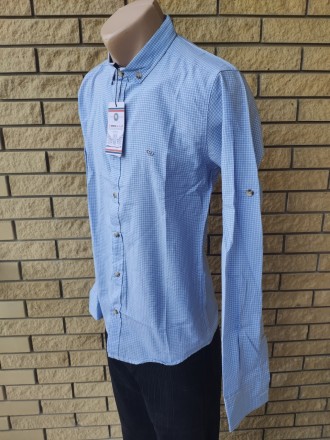 Рубашка мужская коттоновая брендовая высокого качества GOOA CLUB, Турция, 100% к. . фото 3