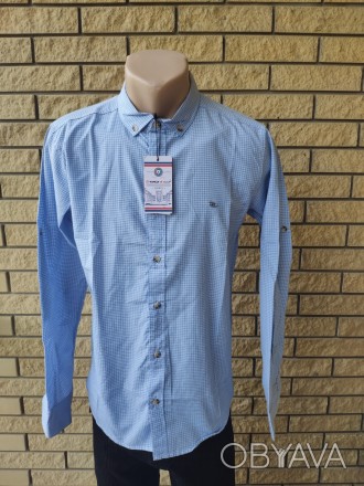 Рубашка мужская коттоновая брендовая высокого качества GOOA CLUB, Турция, 100% к. . фото 1
