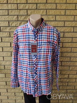 Рубашка мужская больших размеров коттоновая брендовая высокого качества BAGARDA,. . фото 1