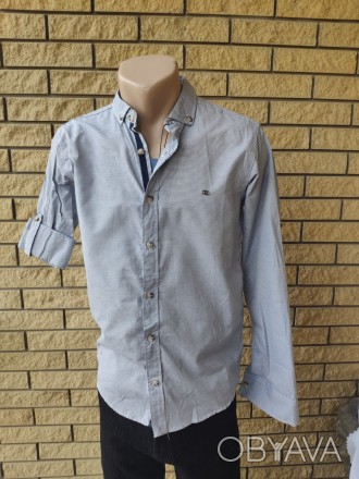 Рубашка мужская коттоновая брендовая высокого качества GOOA CLUB, Турция, 100% к. . фото 1