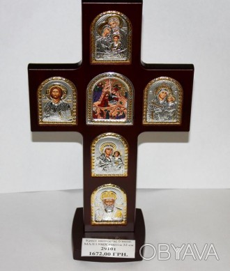 Крест иконостас (Греция)

Материал креста дерево, иконы металлические позолоче. . фото 1