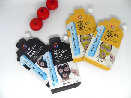 Маски-пленки Eyenlip Spout Pouch (1. Eyenlip Black Peel Off Pack 2. Eyenlip Gold. Киев. фото 1