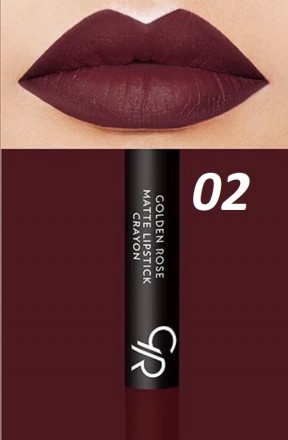 Матовая помада-карандаш для губ Golden Rose Matte Lipstick Crayon 2. Винница. фото 1 Матовая помада-карандаш для губ Golden Rose Matte Lipstick Crayon 2. Винница. фото 1