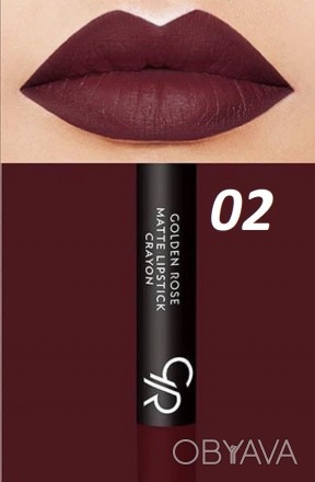 Golden Rose Matte Lipstick Crayon – матовая помада-карандаш бархатистых оттенков. . фото 1