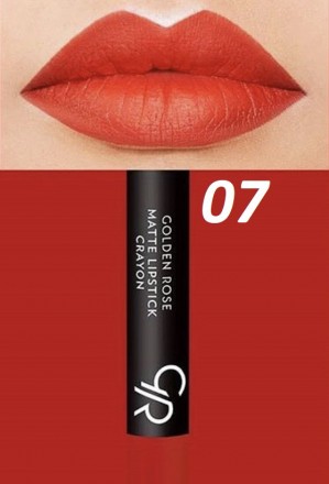 Матовая помада-карандаш для губ Golden Rose Matte Lipstick Crayon 7. Винница. фото 1 Матовая помада-карандаш для губ Golden Rose Matte Lipstick Crayon 7. Винница. фото 1