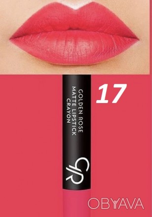 Golden Rose Matte Lipstick Crayon – матовая помада-карандаш бархатистых оттенков. . фото 1