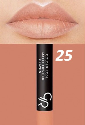 Матовая помада-карандаш для губ Golden Rose Matte Lipstick Crayon 25. Винница. фото 1 Матовая помада-карандаш для губ Golden Rose Matte Lipstick Crayon 25. Винница. фото 1