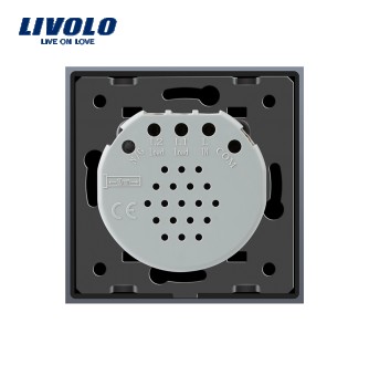 
Сенсорный проходной выключатель Livolo 1-канальный, Classic
Сенсорный настенный. . фото 3