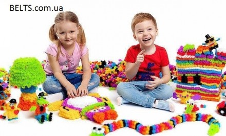Игра для детей Bunchems - Конструктор-липучка (Вязкий пушистый шарик 400 предмет. Киев. фото 1 Игра для детей Bunchems - Конструктор-липучка (Вязкий пушистый шарик 400 предмет. Киев. фото 1