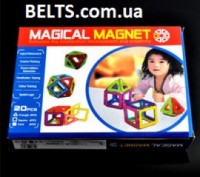 Детский 3D конструктор магнитный Magical Magnet 20 (Меджикал Магнет 20 деталей). Київ. фото 1 Детский 3D конструктор магнитный Magical Magnet 20 (Меджикал Магнет 20 деталей). Київ. фото 1