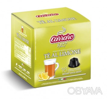 Чай в капсулах Carraro Dolce Gusto Te Al Limone - Чай лимонный, в капсулах Дольч. . фото 1