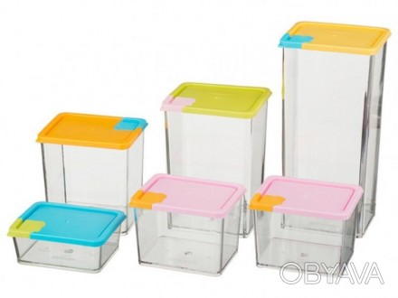  
Чтобы крупы не хранить в пакетах, предлагаем прозрачные контейнеры для продукт. . фото 1