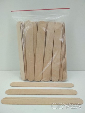 Шпатели деревянные для косметических процедур (150*17*1,6) 100шт (1 пач) Произво. . фото 1