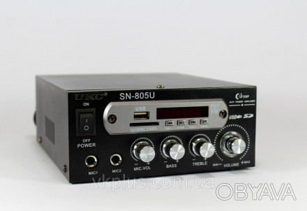 
 
Звуковой усилитель UKC 805 работает от сети 220V или от адаптера 12V 5A, в ко. . фото 1
