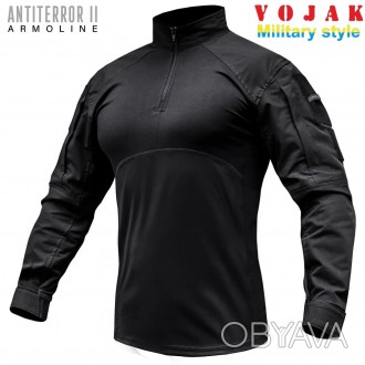 
Рубашка (УБАКС) тактическая, под бронежилет, (ANTITERROR II), цвет BLACK (чёрны. . фото 1