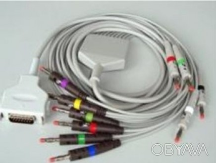 Кабель для ЭКГ Hellige - это кабель пациента для передачи сигнала кардиограммы с. . фото 1