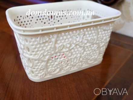  Кошик ажурний "Lace mini basket" 1,5 л турецького виробника TUPPEX виготовлений. . фото 1