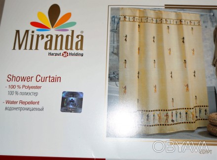 Шторка для ванной комнаты "Miranda" выполнена из высококачественного и плотного . . фото 1