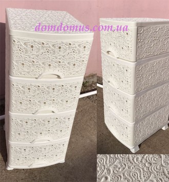 Комод пластиковый ажурный Efe Plastics, Украина D33, белый. Одесса. фото 1 Комод пластиковый ажурный Efe Plastics, Украина D33, белый. Одесса. фото 1