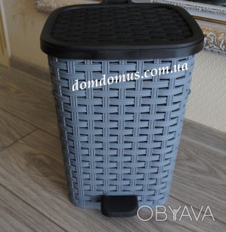 Ведро мусорное с педалью 6 л турецкого производителя Dunya Plastik изготовлено и. . фото 1