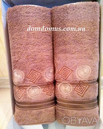 Подарунковий набір із двох махрових рушників для ванної кімнати торгової марки T. . фото 1