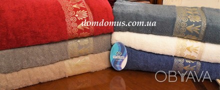Махровое банное полотенце для ванной комнаты турецкой торговой марки TWO DOLPHIN. . фото 1
