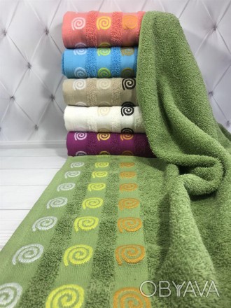 Махровое полотенце торговой марки SWEET DREAVS изготовлено из 100 % хлопка высше. . фото 1