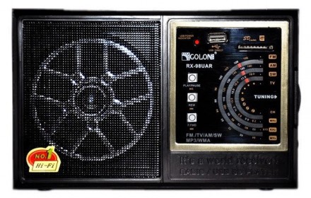Радиоприемник GOLON RX 98UAR, радио переносное USB/SD MP3/WMA PLAYER. Киев. фото 1 Радиоприемник GOLON RX 98UAR, радио переносное USB/SD MP3/WMA PLAYER. Киев. фото 1