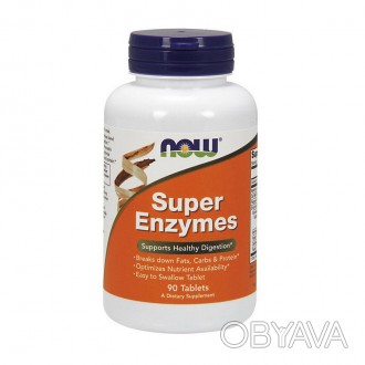 
 
Таблетки NOW Super Enzyme - это полноценный ферментный комплекс, который подд. . фото 1