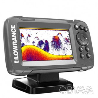 Ехолот Lowrance HOOK2-4x Bullet GPS з яскравим кольоровим 4 дюймовим дисплеєм, з. . фото 1