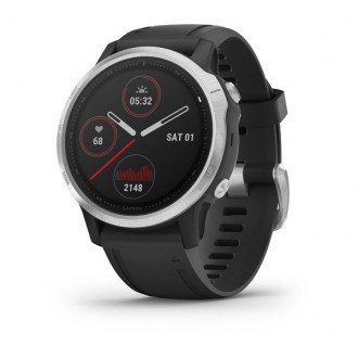 Годинник Garmin Fenix 6S Silver with Black Band. Киев. фото 1