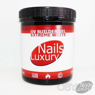  
Гель для наращивания ногтей Nails Luxury USA - UV Builder Gel Extreme White
Вс. . фото 1