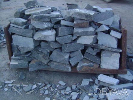 Камень бутовый используется для строительства фундаментов, заборов, цоколей и ук. . фото 1