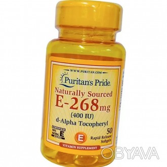 Витамин Е Puritan's Pride Naturally Sourced E-268 mg 400 IU 50 гел капс
✅Только . . фото 1