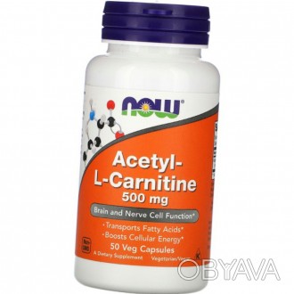 NOW Acetyl-L-Carnitine – биологически активная добавка, для поддержки и восстано. . фото 1