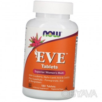 Витамины и минералы для женщин NOW Eve Foods 180 таб
✅Только оригинальная продук. . фото 1