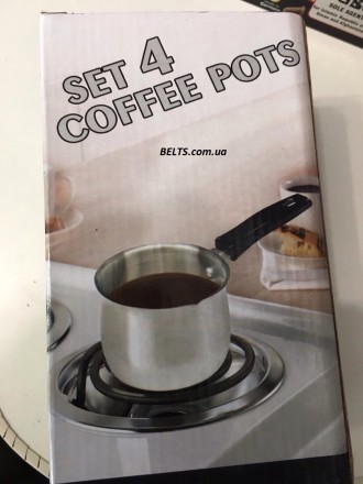 Набор турок Set 4 Coffee Pots (кофейный набор, турка). Київ. фото 1 Набор турок Set 4 Coffee Pots (кофейный набор, турка). Київ. фото 1