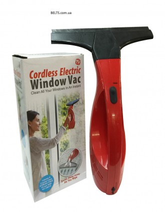 Беспроводный вакуумный скребок для окон Cordless Electric Window Vac (щетка Колд. Київ. фото 1 Беспроводный вакуумный скребок для окон Cordless Electric Window Vac (щетка Колд. Київ. фото 1
