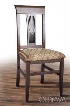 Обеденный стул Алла. 
Материал каркаса - массив бука.
Сиденья полумягкие. Ткань . . фото 1